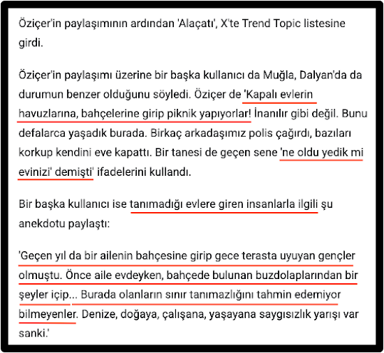TATİL YOĞUNLUĞU